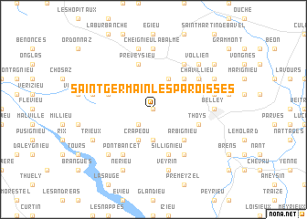 map of Saint-Germain-les-Paroisses