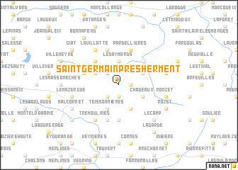 map of Saint-Germain-près-Herment