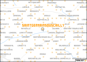 map of Saint-Germain-sous-Cailly