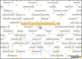 map of Saint-Germain-sur-Eaulne