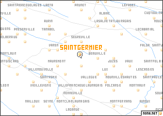 map of Saint-Germier