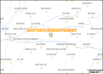 map of Saint-Gervais-sur-Roubion