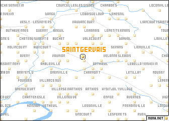 map of Saint-Gervais