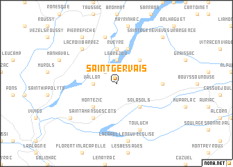 map of Saint-Gervais