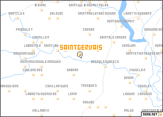 map of Saint-Gervais