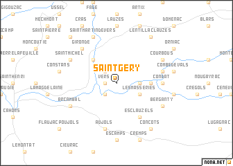 map of Saint-Géry