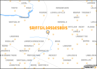 map of Saint-Gildas-des-Bois