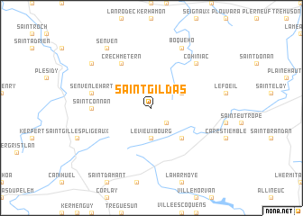 map of Saint-Gildas