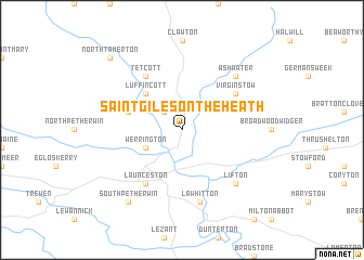 map of Saint Giles on the Heath