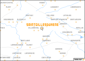 map of Saint-Gilles-du-Mené