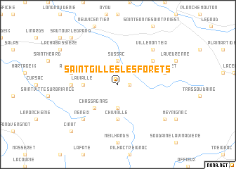 map of Saint-Gilles-les-Forêts
