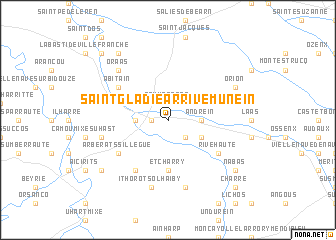map of Saint-Gladie-Arrive-Munein