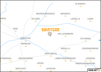 map of Saint-Gor