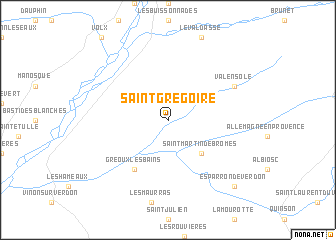 map of Saint-Grégoire