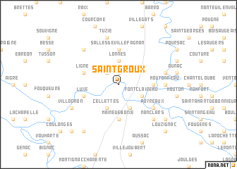 map of Saint-Groux