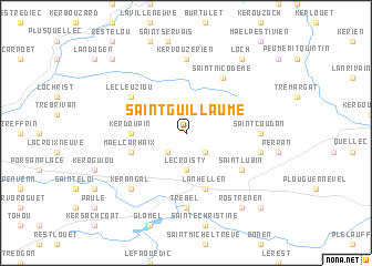 map of Saint-Guillaume