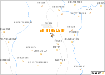 map of Saint Helena