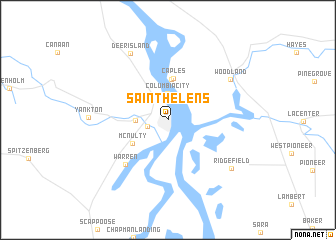 map of Saint Helens