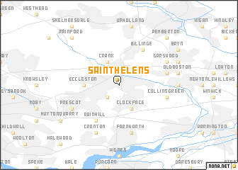 map of Saint Helens