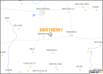 map of Saint Henry