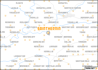 map of Saint-Hernin