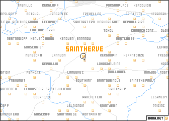 map of Saint-Hervé