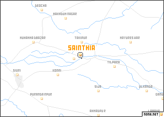 map of Sainthia