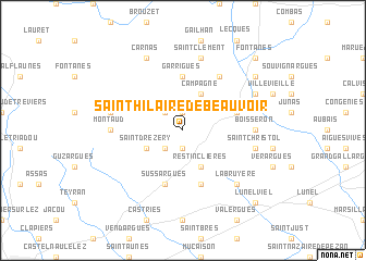 map of Saint-Hilaire-de-Beauvoir