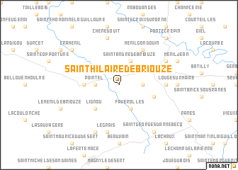 map of Saint-Hilaire-de-Briouze