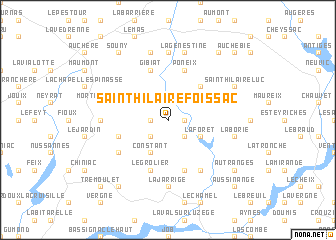 map of Saint-Hilaire-Foissac