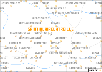 map of Saint-Hilaire-La-Treille