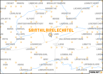 map of Saint-Hilaire-le-Châtel