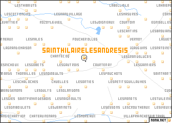 map of Saint-Hilaire-les-Andrésis