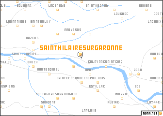 map of Saint-Hilaire-sur-Garonne