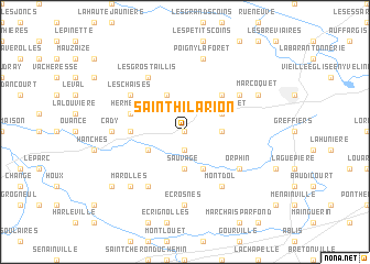 map of Saint-Hilarion