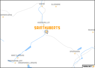 map of Saint Huberts