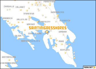 map of Saint Inigoes Shores