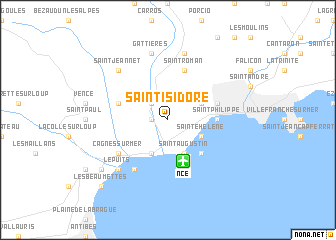 map of Saint-Isidore