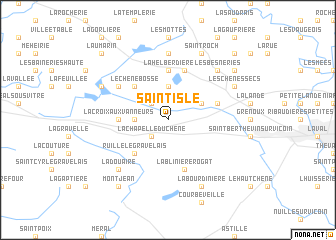 map of Saint-Isle