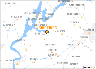 map of Saint Ives