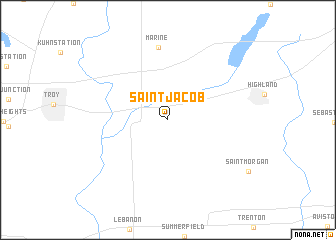 map of Saint Jacob