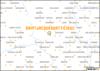 map of Saint-Jacques-dʼAtticieux