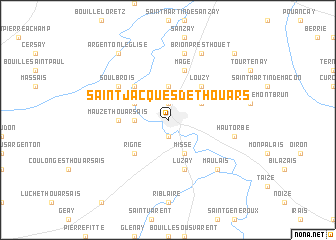 map of Saint-Jacques-de-Thouars