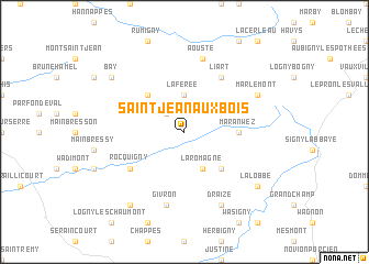 map of Saint-Jean-aux-Bois