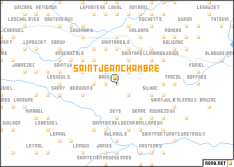 map of Saint-Jean-Chambre