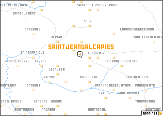 map of Saint-Jean-dʼAlcapiès