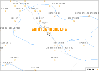 map of Saint-Jean-dʼAulps
