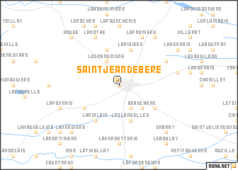 map of Saint-Jean-de-Bère