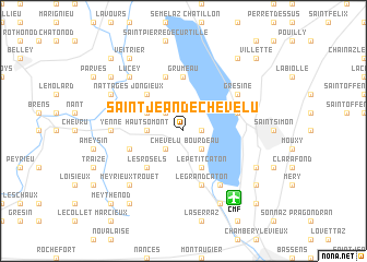 map of Saint-Jean-de-Chevelu