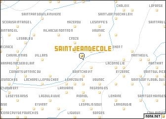 map of Saint-Jean-de-Côle